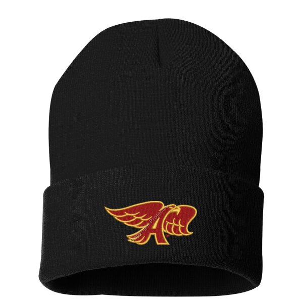 Solid 12" Cuffed Hawks Beanie_Embroidered 2 Thumbnail